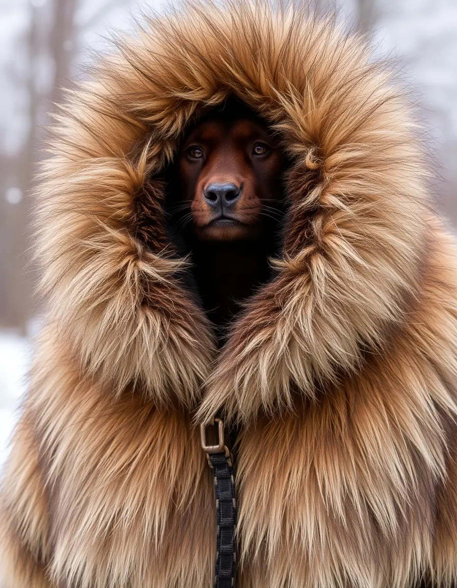 Veste en cuir marron doublée laine shearling