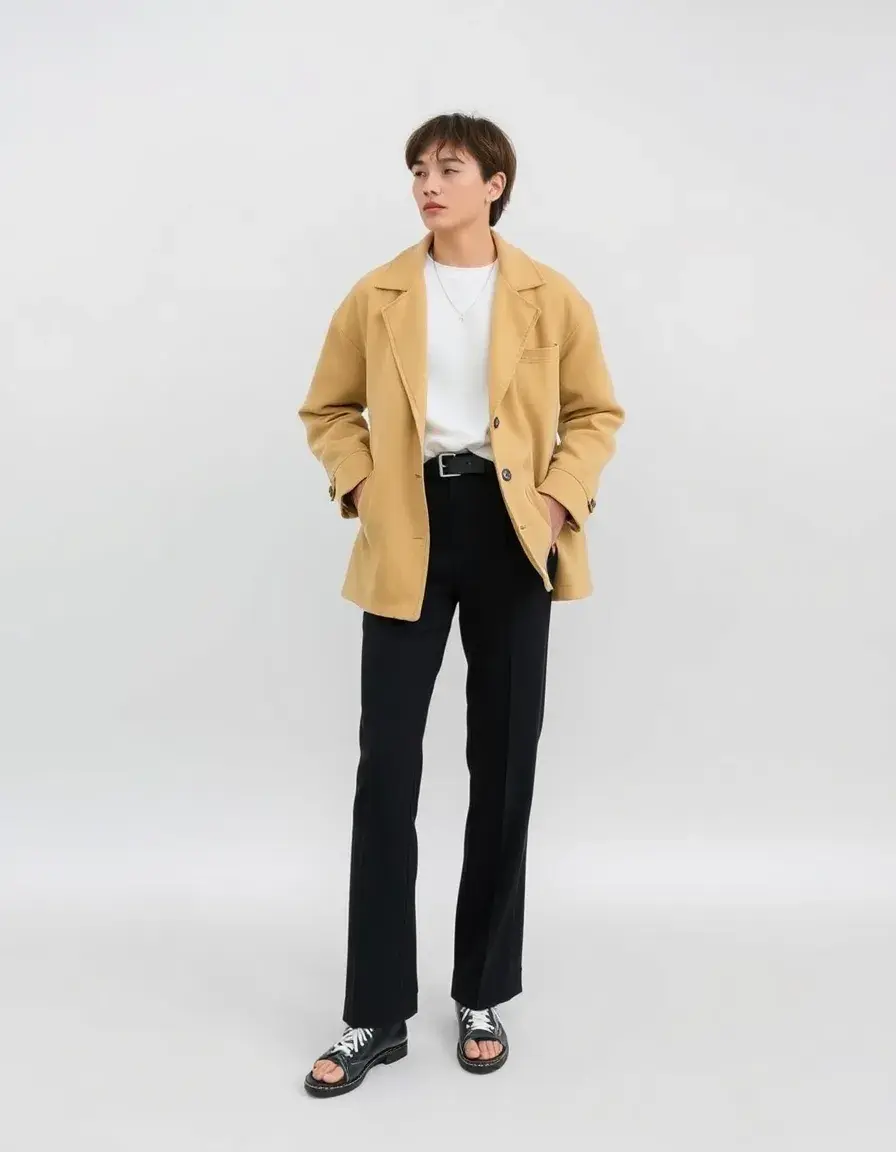 Veste courte coupée crop pour femme en simili cuir