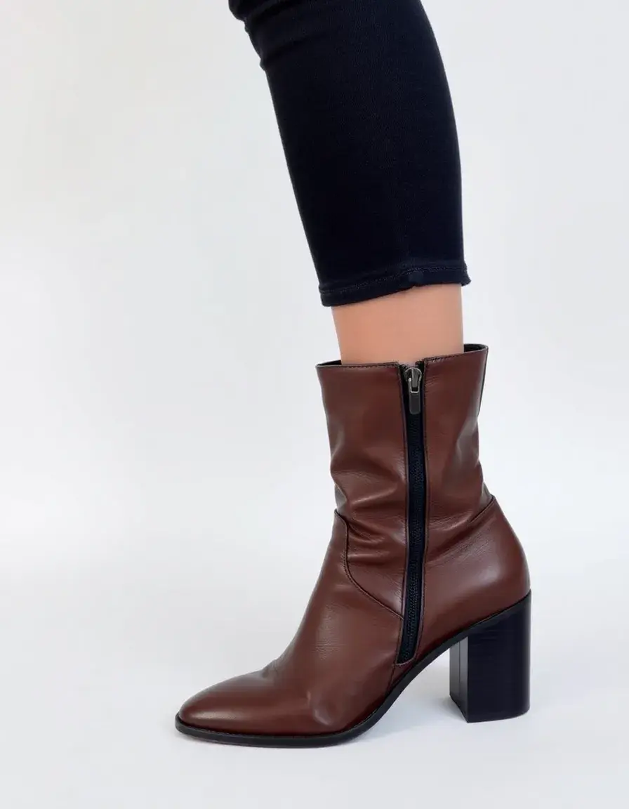 Chaussures montantes en cuir pour homme