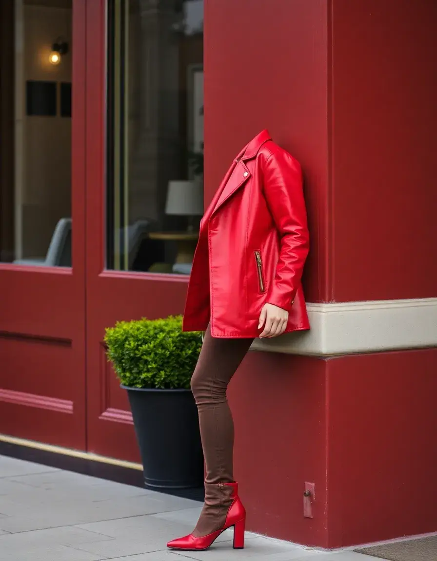 Basket femme cuir rouge vif pour un style audacieux