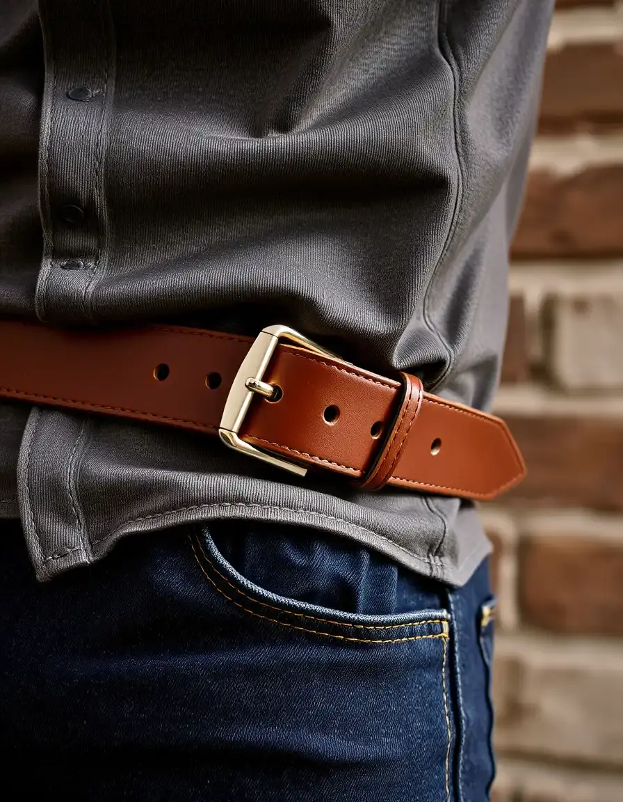 Bottine homme cuir avec boucles élégantes
