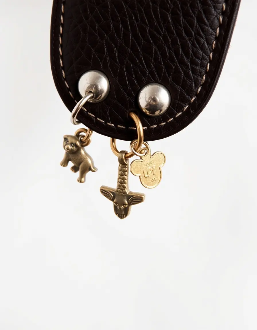 Bracelet cuir homme avec charms ancre et métal