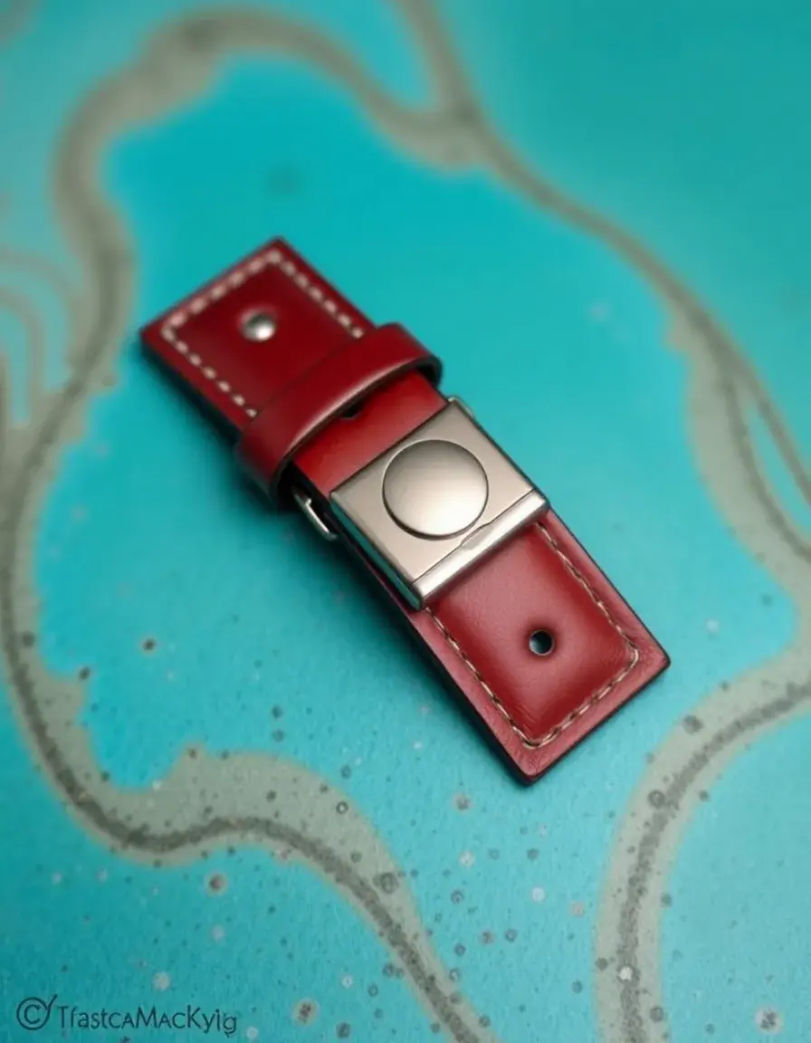 Bracelet cuir avec fermoir magnétique en acier