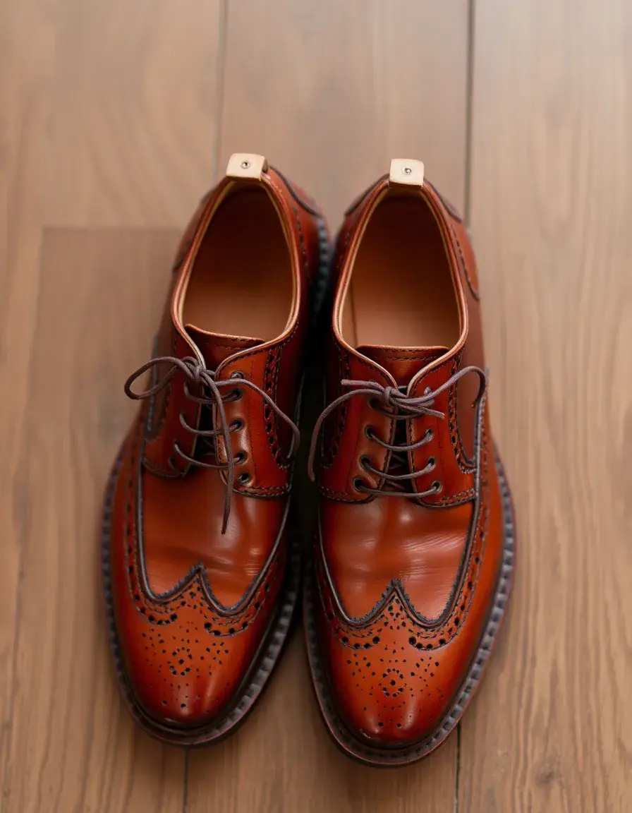 Chaussures Derby en cuir avec laçage ouvert pour homme