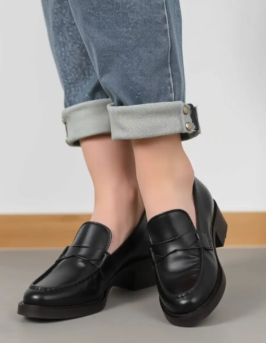 Mocassins en cuir pour femme style classique et chic