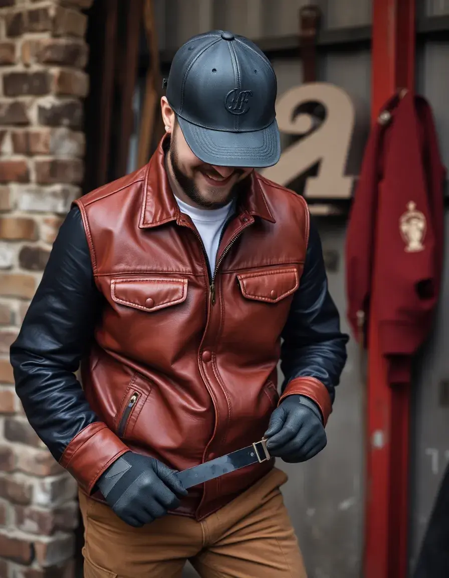 Gant de travail pour homme en cuir robuste pour chantier