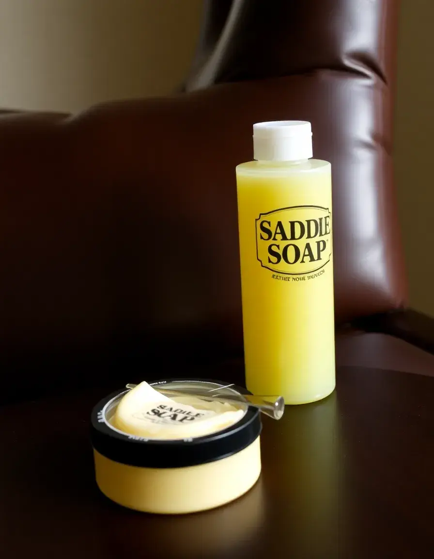 Pain de savon traditionnel pour le nettoyage du cuir