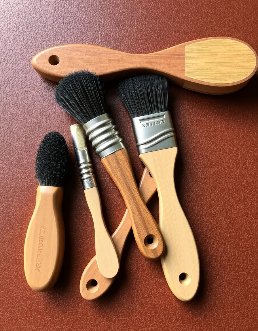 Brosses douces pour l'entretien du cuir