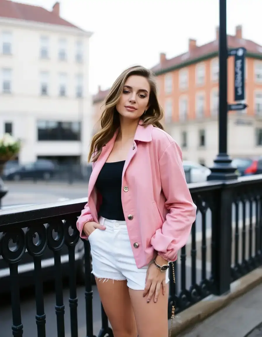 blouson daim rose femme texture suédée douce