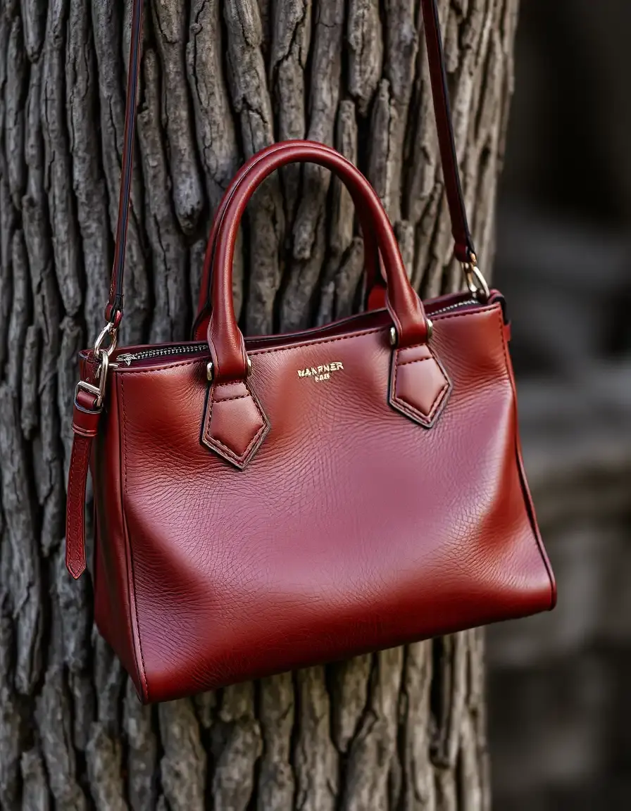 Sac à main en cuir brun vintage avec bandoulière élégante
