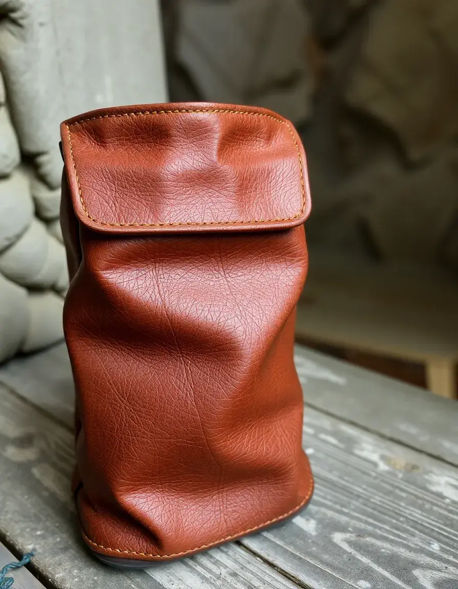 Sandales vintage en cuir marron vieilli