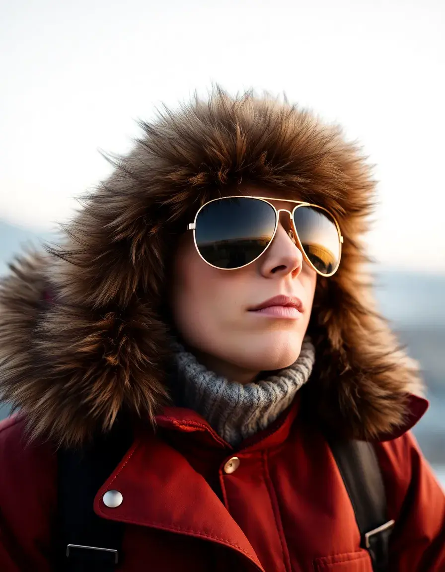 Blouson aviateur homme cuir marron avec col fourrure
