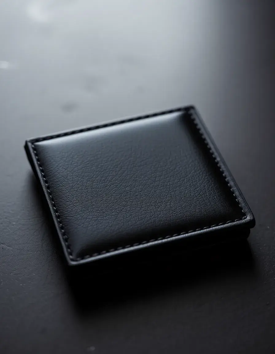 Portefeuille homme cuir bifold noir classique