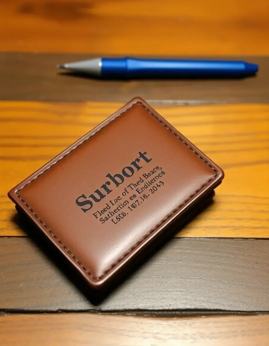 Portefeuille homme cuir personnalisé gravé
