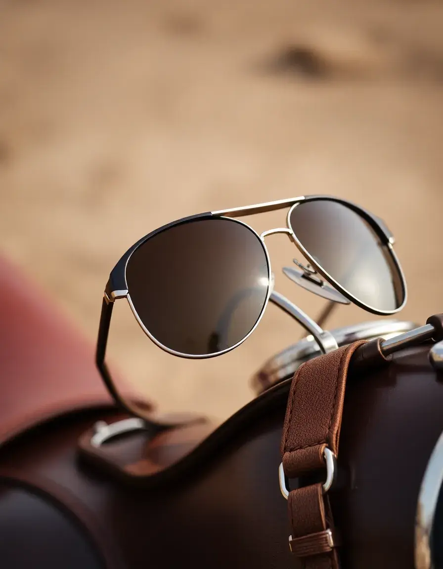 Blouson aviateur cuir marron avec col fourrure