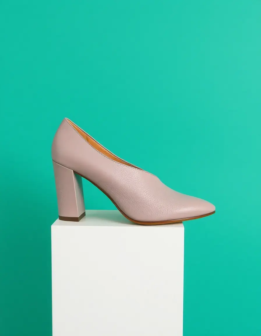 Bottines à talons femme cuir gris perle texture fine