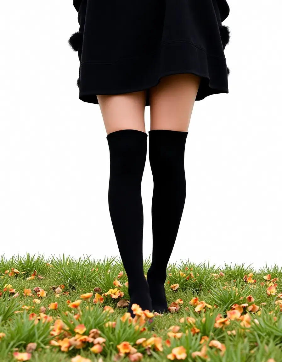Bottes hautes femme en cuir noir élégantes