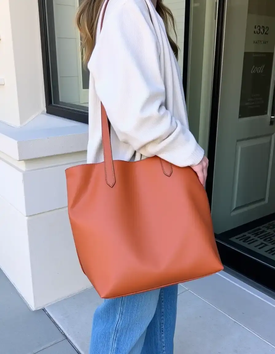 Grand sac cabas tote en cuir robuste pour le quotidien