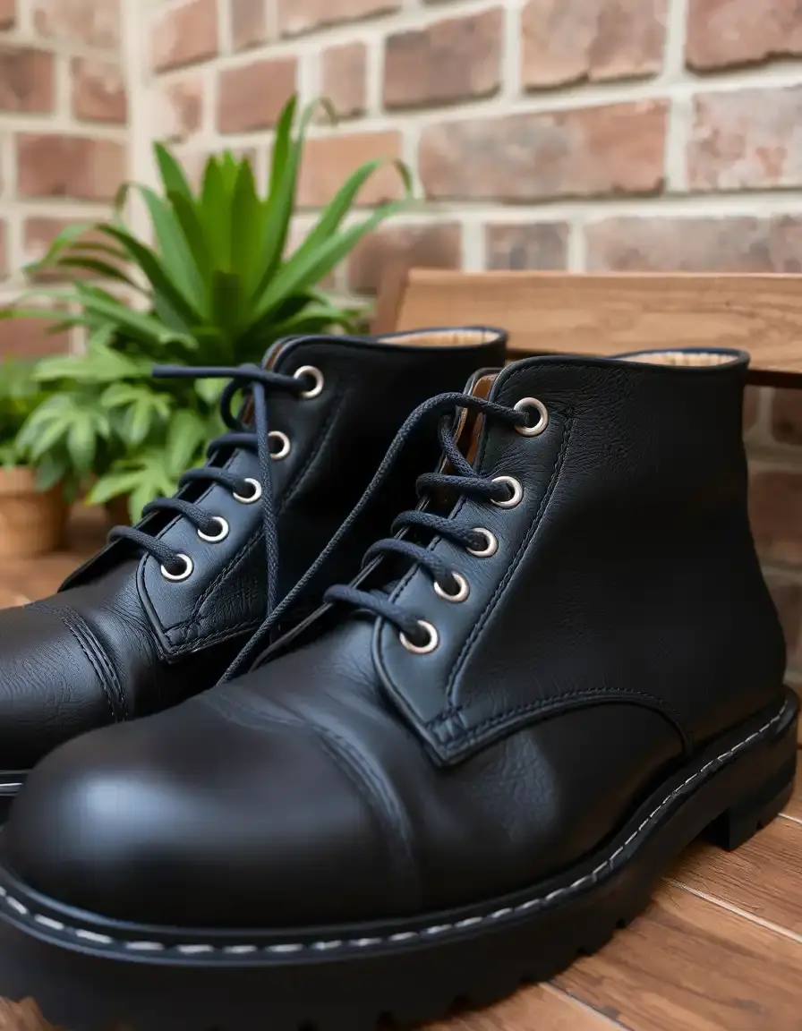 Black Leather Chelsea Female intemporelle