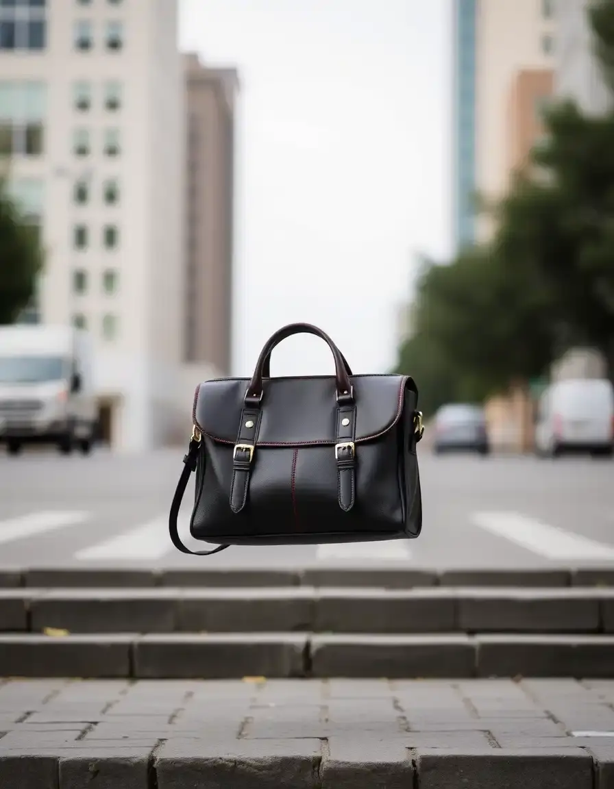 Sacoche style cartable homme en cuir
