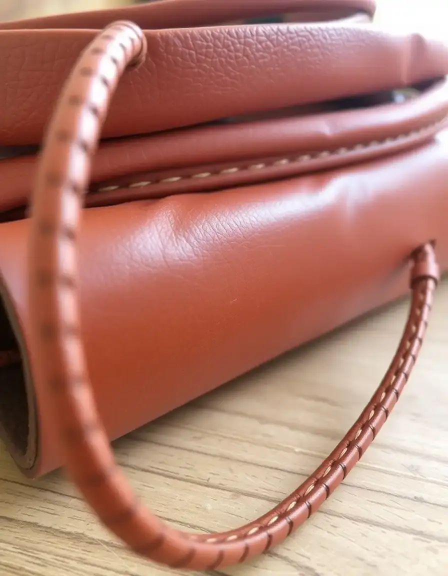 Bracelet en cuir marron multi-tours pour femme