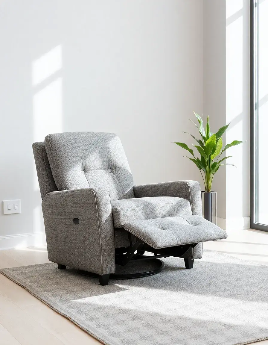 Canapé relax inclinable cuir gris