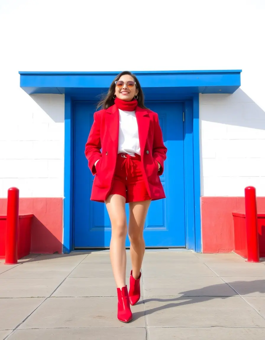 Ceinture de mode en cuir rouge foncé