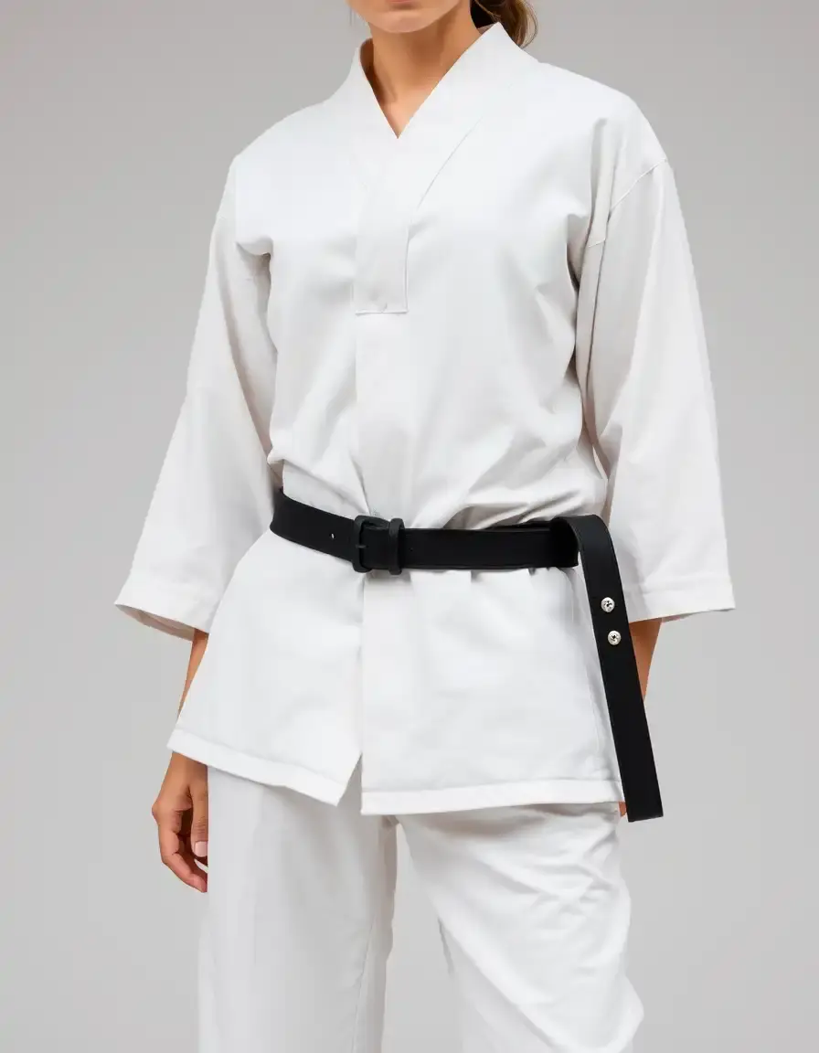 Ceinture noire classique pour femme en cuir véritable avec boucle argentée