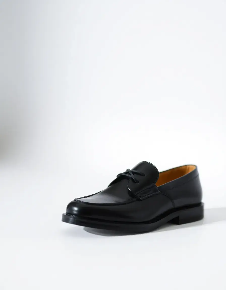 Chaussures Derby en cuir noir pour homme, élégantes et confortables