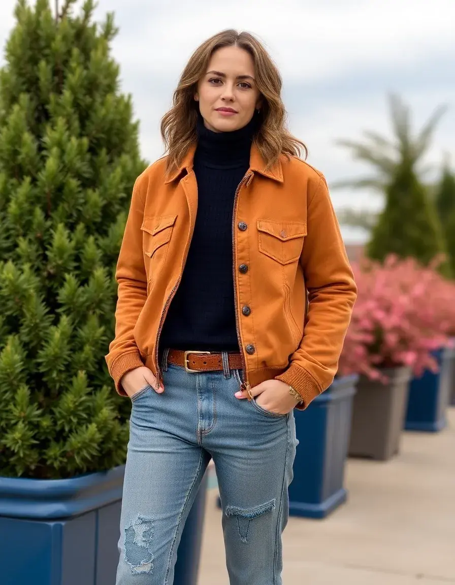 Blouson en suède tan de haute qualité