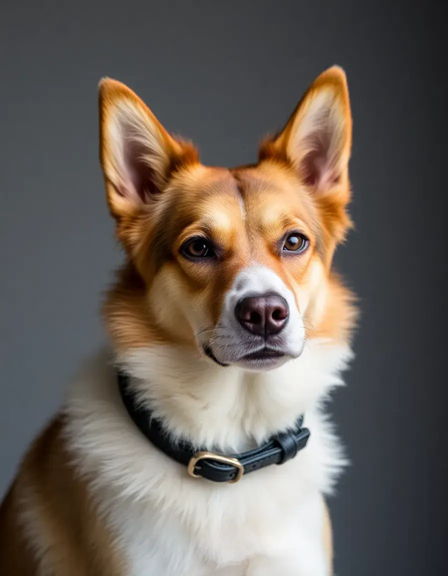 Collier pour chien en cuir noir classique avec boucle en métal