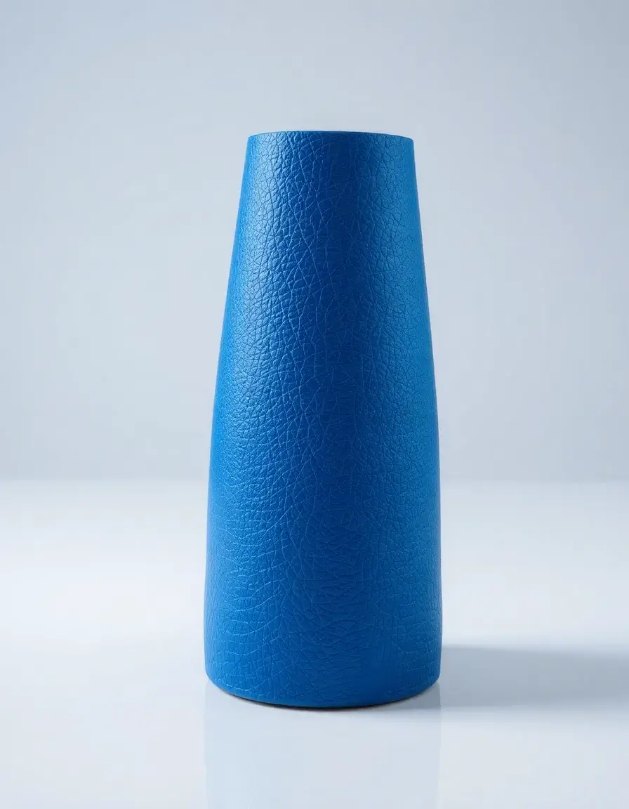 Collier cuir réfléchissant bleu pour la sécurité