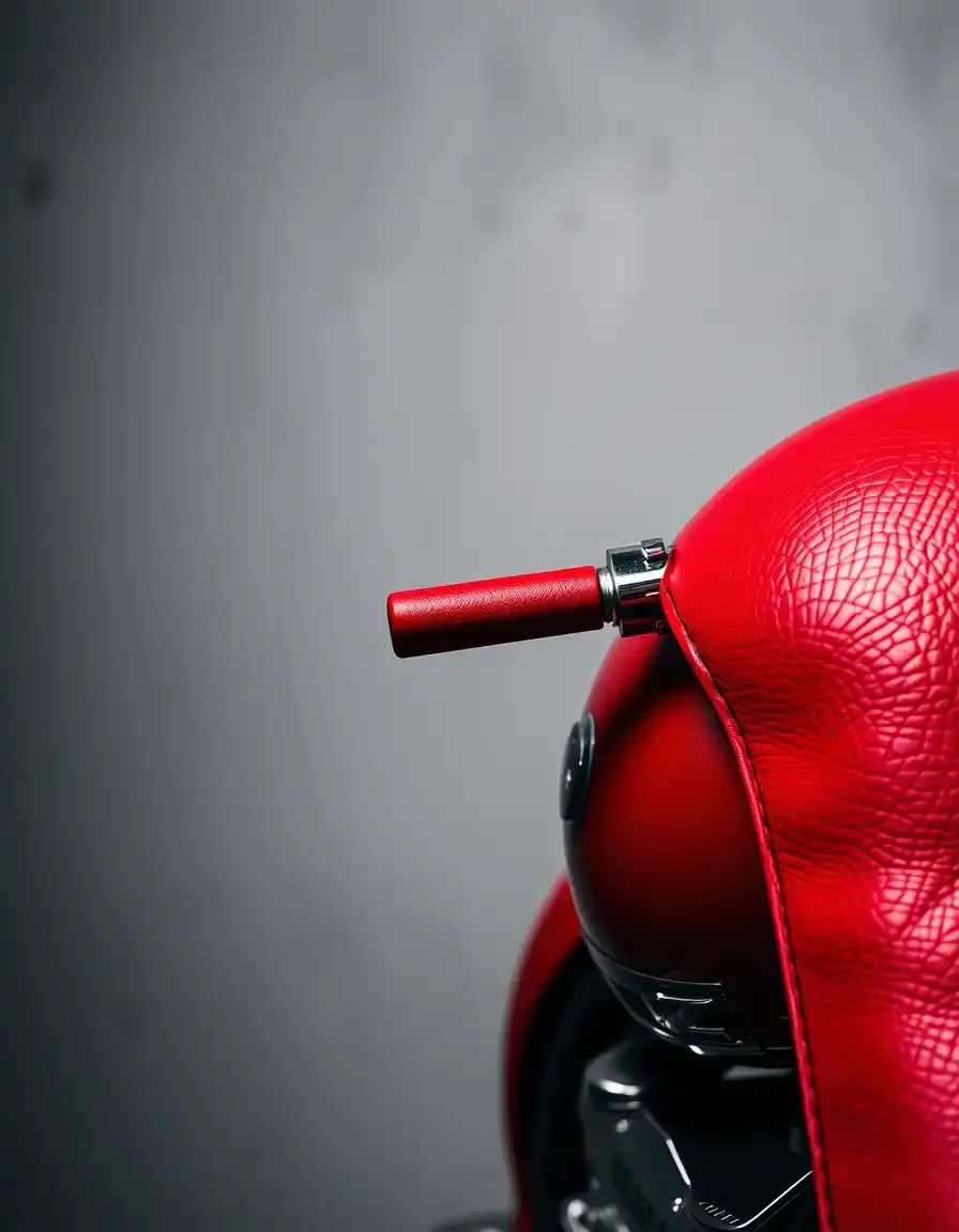 Collier en cuir rouge épais et robuste pour grands chiens