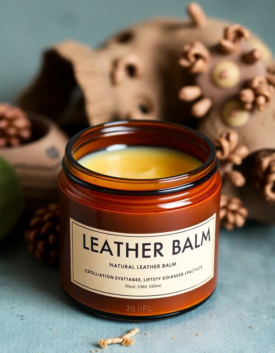 Pot de baume nourrissant naturel pour cuir