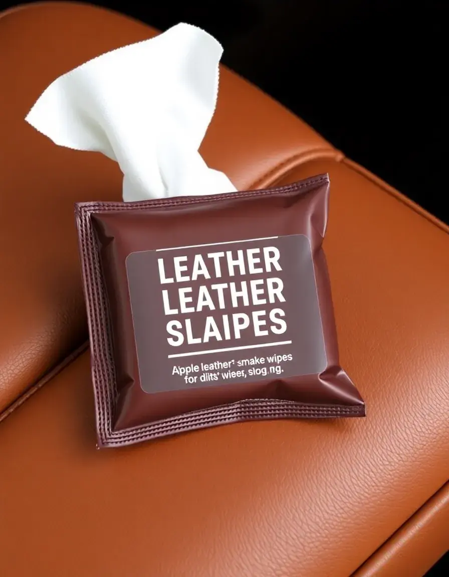 Lingettes humides pour cuir nettoyage rapide