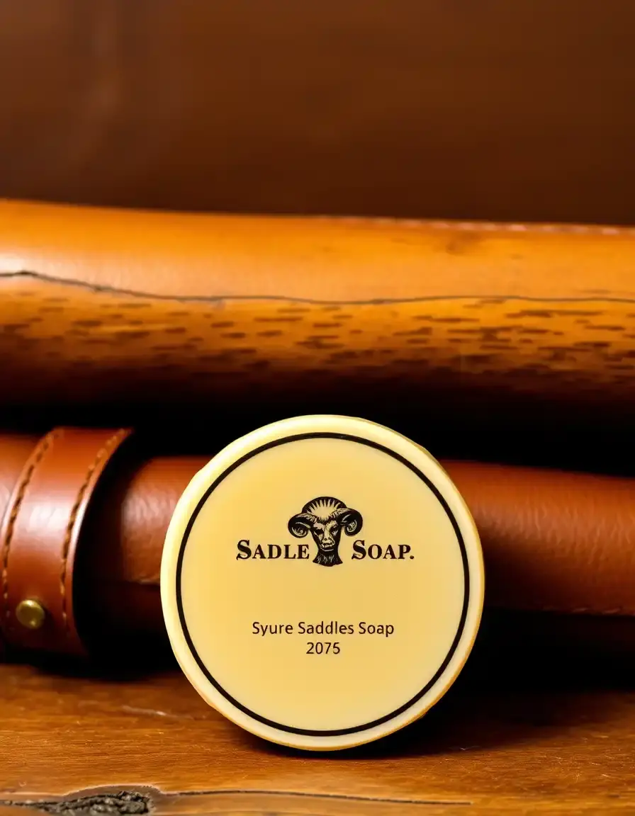 Pain de savon de sellier pour cuir nettoyage profond
