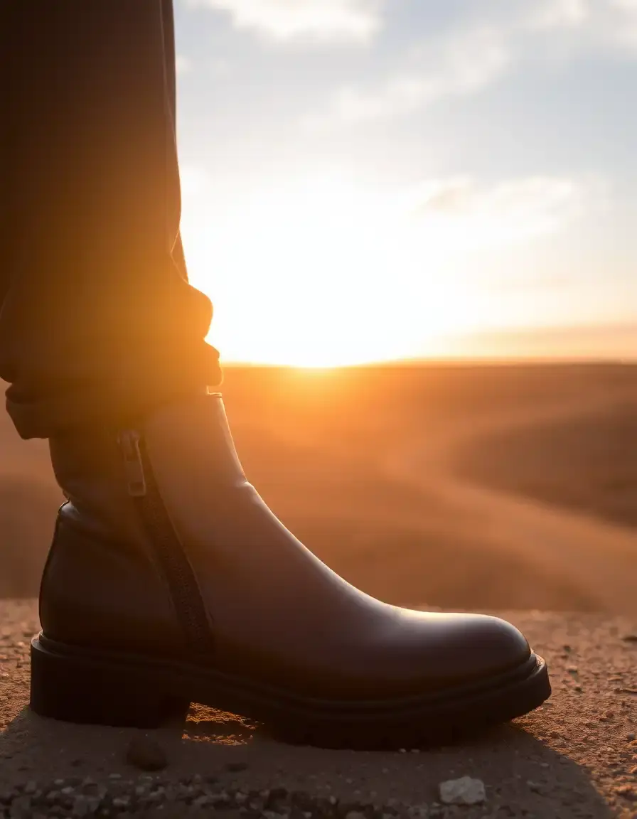 Bottines cuir femme avec fermeture éclair latérale