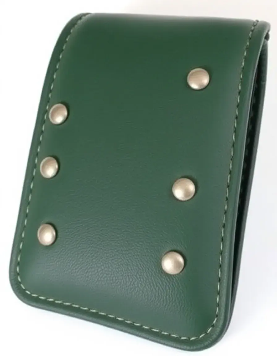 Protection de pommeau en cuir vert