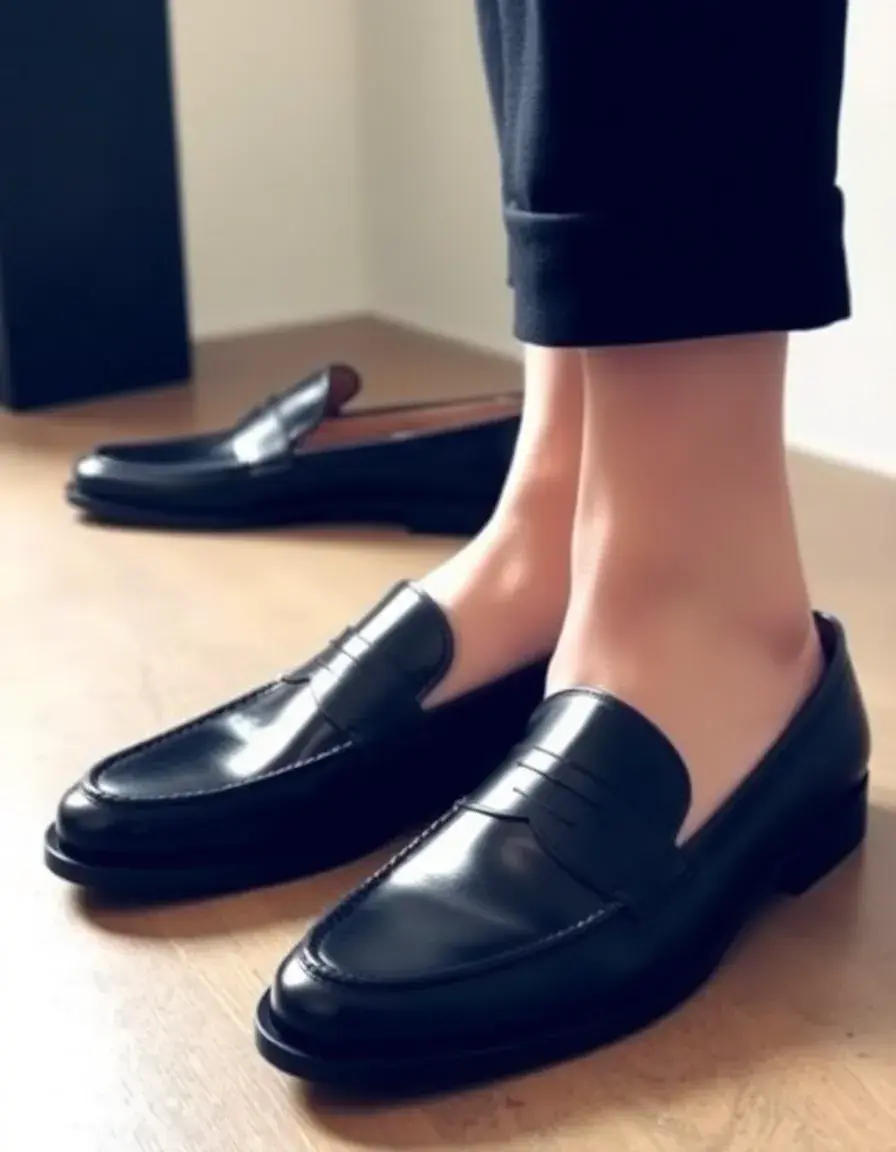 Mules homme cuir noir classiques élégantes