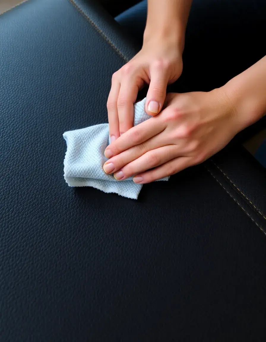 Nettoyer du cuir avec des lingettes individuelles pratiques