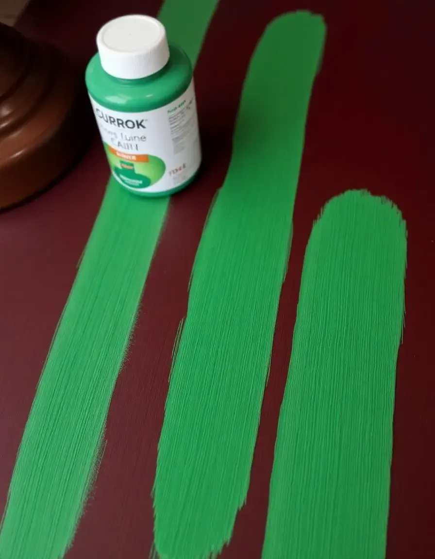 Peinture pour cuir vert pour projets personnalisés