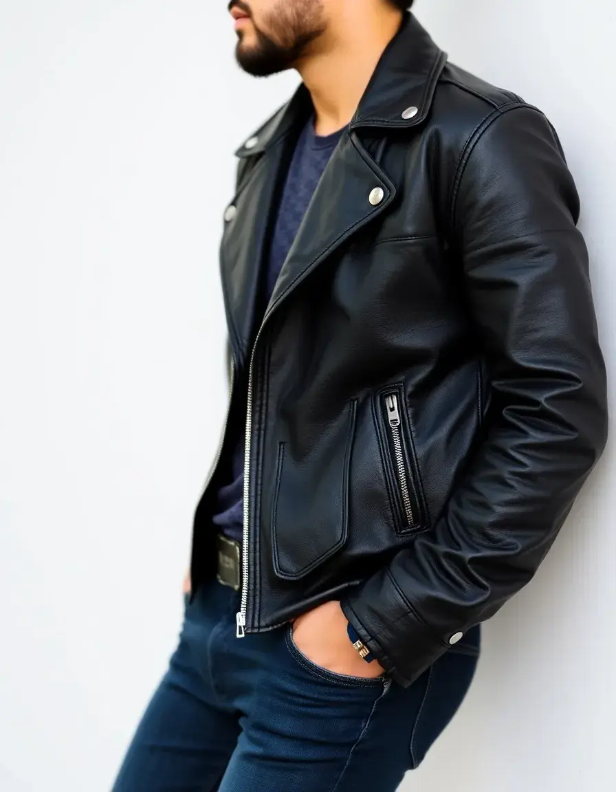 Veste perfecto femme cuir noir classique coupe cintrée