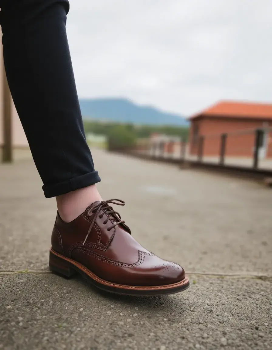 Derby en cuir pour homme polyvalent