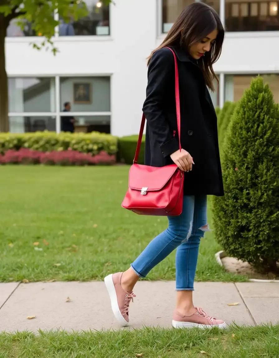 Sac bandoulière cuir rouge bordeaux homme