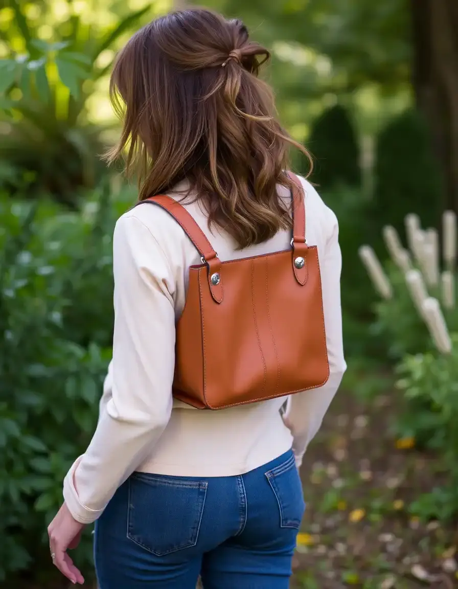 Petit sac femme cuir bandoulière couleur tan minimaliste