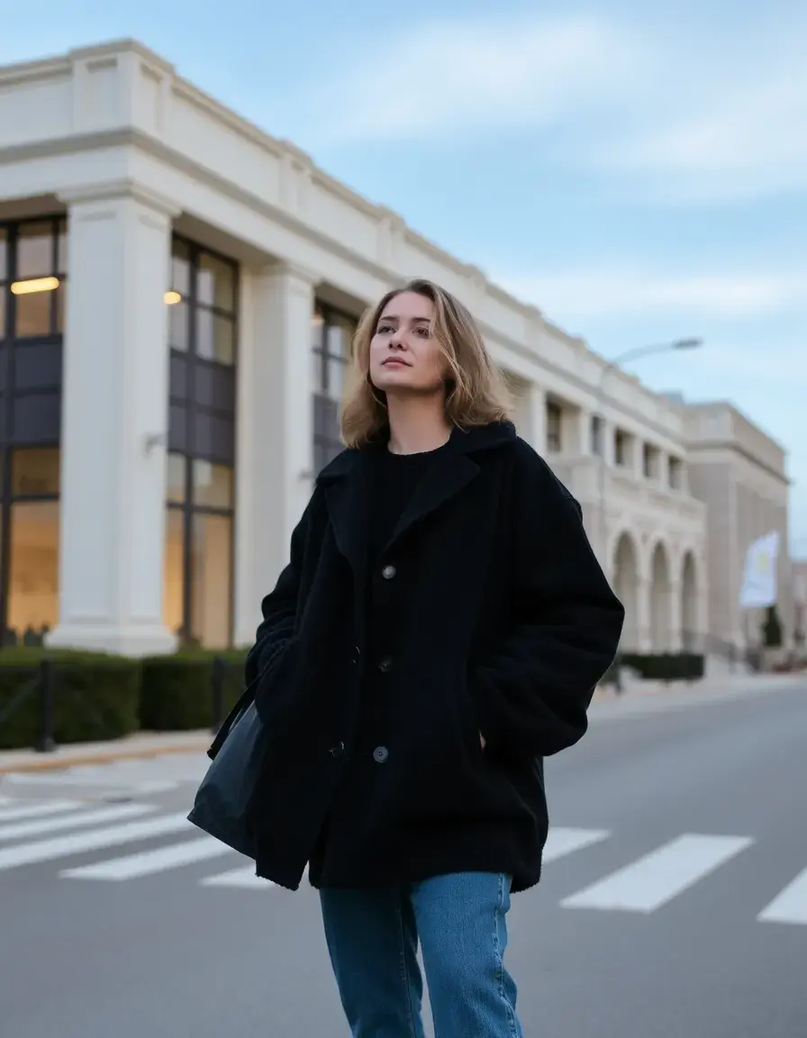 Perfecto cuir oversize femme