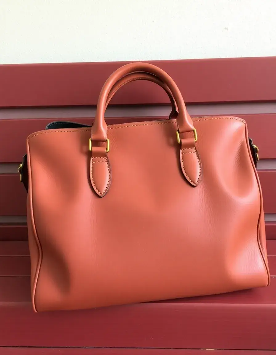 Sac à main cuir type Satchel structuré et professionnel
