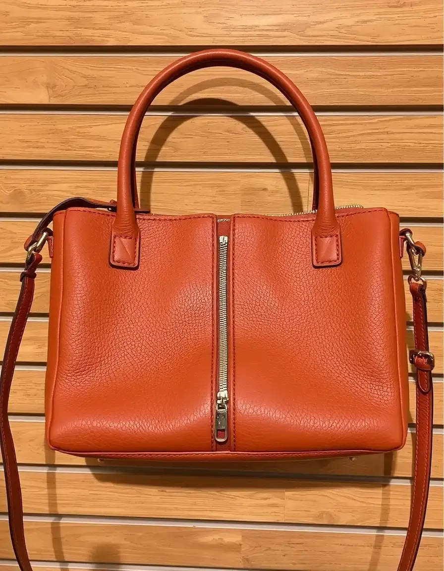 Sac cabas cuir avec fermeture éclair sécurisée