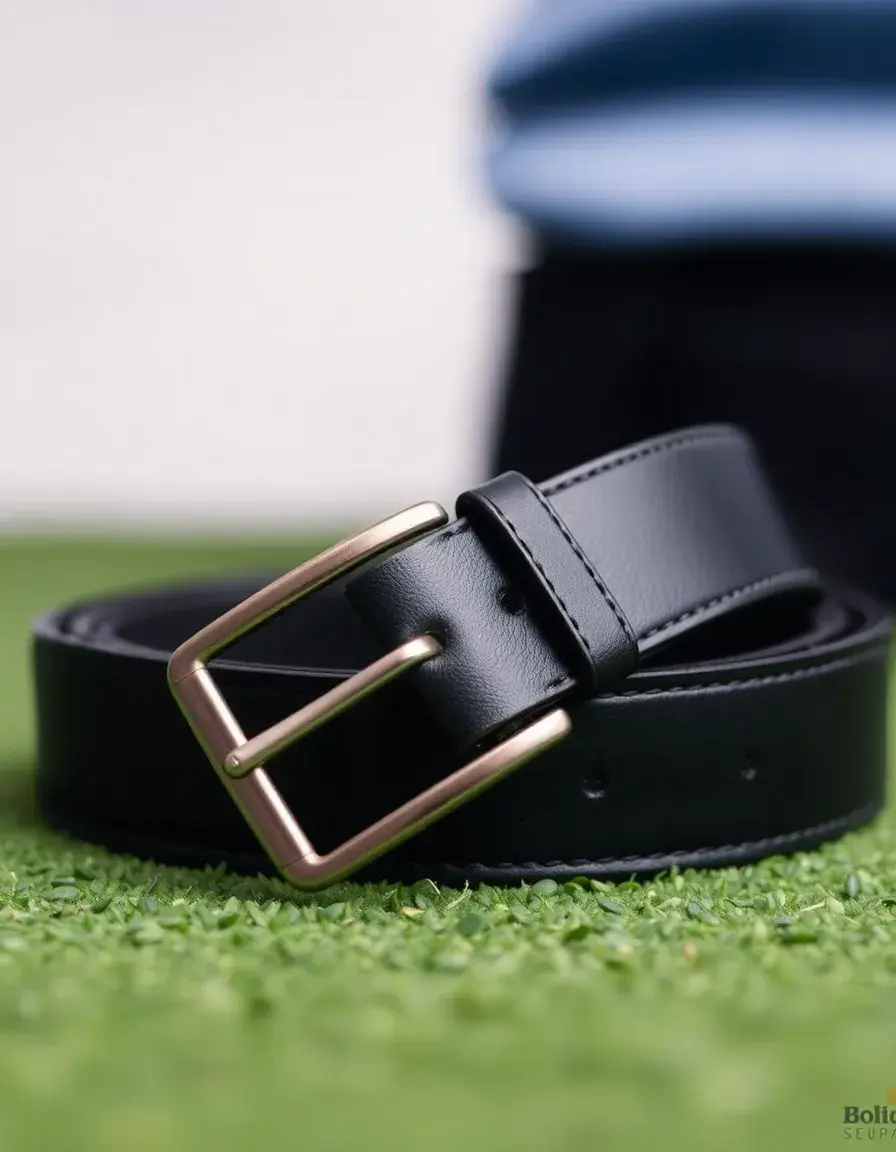 Ceinture de golf en cuir souple pour homme