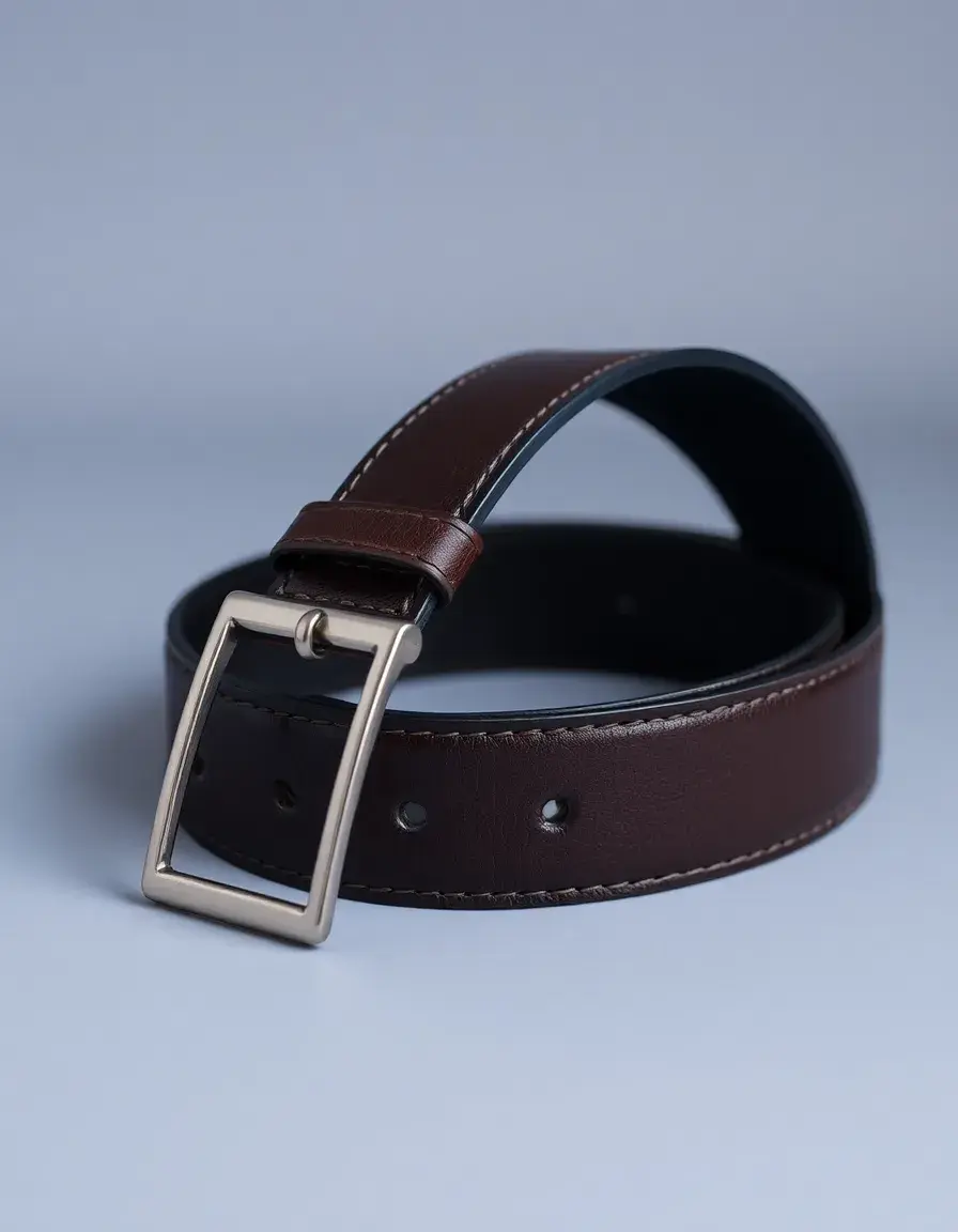 Ceinture réversible homme cuir noir et marron